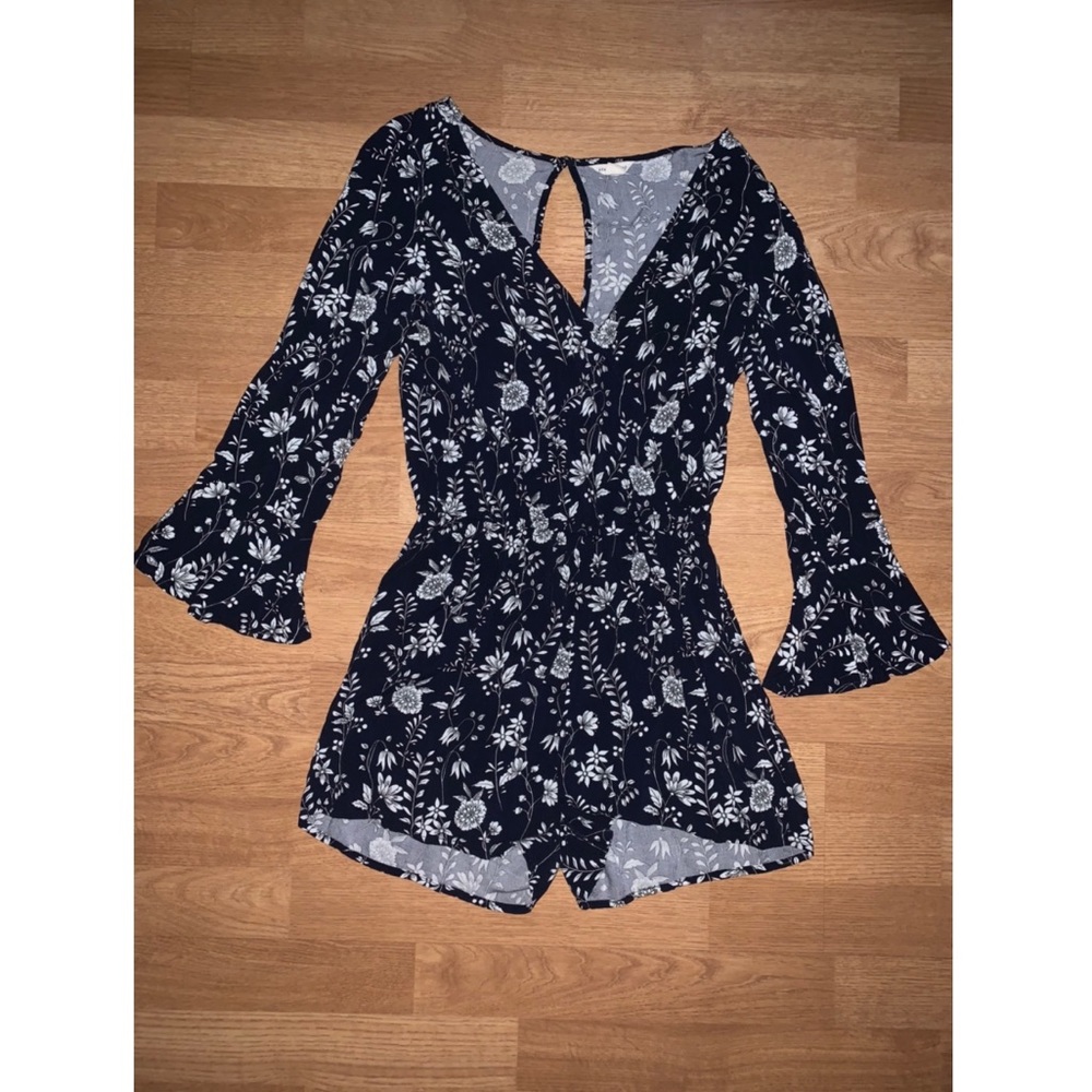 Floral Navy Romper SOLD